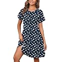 Heymoments Short Sleeve Crewneck Summer Dresses for Women