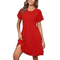 Heymoments Short Sleeve Crewneck Summer Dresses for Women