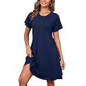 Heymoments Short Sleeve Crewneck Summer Dresses for Women