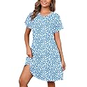 Heymoments Short Sleeve Crewneck Summer Dresses for Women