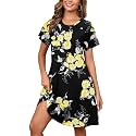 Heymoments Short Sleeve Crewneck Summer Dresses for Women