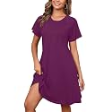 Heymoments Short Sleeve Crewneck Summer Dresses for Women