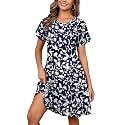 Heymoments Short Sleeve Crewneck Summer Dresses for Women