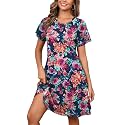 Heymoments Short Sleeve V Neck Summer Dress for Women