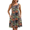 Heymoments Women Sleeveless Summer Beach Dresses with Pockets