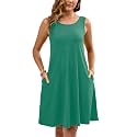 Heymoments Women Sleeveless Summer Beach Dresses with Pockets