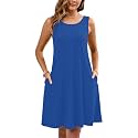 Heymoments Women Sleeveless Summer Beach Dresses with Pockets