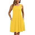 Heymoments Women Sleeveless Summer Beach Dresses with Pockets