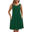 Heymoments Women Sleeveless Summer Beach Dresses with Pockets