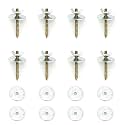 heyous 8 Set Bird Cage Feeder Stand Perches Accessories Hardware - 8pcs Wing Nut 8pcs Set Screw and 16pcs Flat Washer Hamster Board Pole Fixing Breeding Box Screws
