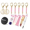 HEYSKAY Chapstick Holder Key Chain Lipstick Holder Lip Balm Holder Keychain