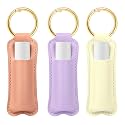HEYSKAY Chapstick Holder Key Chain Lipstick Holder Lip Balm Holder Keychain