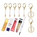 HEYSKAY Chapstick Holder Key Chain Lipstick Holder Lip Balm Holder Keychain