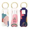 HEYSKAY Chapstick Holder Key Chain Lipstick Holder Lip Balm Holder Keychain