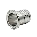 HFS(R) 1.5" Tri Clamp to Hose Barbed Adapter Stainless Steel 304 Sanitary Home Brewing Fitting (1.5" TC x 1.5" Barb (38.1mm))