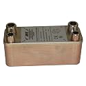 HFS(R) 30-Plate Stainless Steel 304 Homebrew Beer Wort Chiller Heat Exchanger, 7.5" x 2.9", 3/4" MALE NPT x 1/2" MALE NPT, Quick Beer Cooling System (7.5" 2.9"/30 plate, 3/4" x 1/2" NPT)
