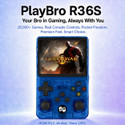 HG WORLD Retro Game R36s gaming console for Portable Style Pocket GameBox Handheld Gaming 3.5 IPS Screen Rechargeable Battery Handheld Console Gaming 64 GB with 15000 + Emulators Hand Video Game