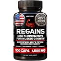 HGH Supplements for Men &amp; Women (100 Pills) Regains Anabolic HGH Peptides for Muscle Growth, Muscle Recovery &amp; Muscle Builder for Men, Natural Human Growth Hormone Booster &amp; Post Workout Supplement