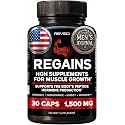 HGH Supplements for Men &amp; Women - REGAINS Starter Pack, Anabolic Peptides for Muscle Growth, Muscle Recovery &amp; Muscle Builder for Men, Human Growth Hormone Booster Post Workout Supplement, 30 Pills