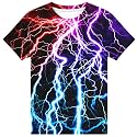 Hgvoetty Boys Girls Graphic T-Shirts Kid 3D Casual Tops Tees for 6-16 Years