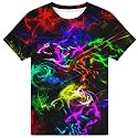 Hgvoetty Boys Girls Graphic T-Shirts Kid 3D Casual Tops Tees for 6-16 Years