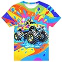 Hgvoetty Boys Girls Graphic T-Shirts Kid 3D Casual Tops Tees for 6-16 Years
