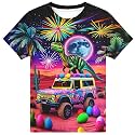 Hgvoetty Boys Girls Graphic T-Shirts Kid 3D Casual Tops Tees for 6-16 Years