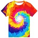 Hgvoetty Boys Girls Graphic T-Shirts Kid 3D Casual Tops Tees for 6-16 Years