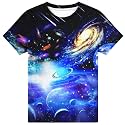 Hgvoetty Boys Girls Graphic T-Shirts Kid 3D Casual Tops Tees for 6-16 Years