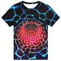 Hgvoetty Boys Girls Graphic T-Shirts Kid 3D Casual Tops Tees for 6-16 Years
