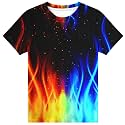 Hgvoetty Boys Girls Graphic T-Shirts Kid 3D Casual Tops Tees for 6-16 Years