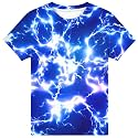Hgvoetty Boys Girls Graphic T-Shirts Kid 3D Casual Tops Tees for 6-16 Years