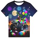 Hgvoetty Boys Girls Graphic T-Shirts Kid 3D Casual Tops Tees for 6-16 Years