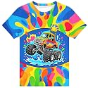 Hgvoetty Boys Girls Graphic T-Shirts Kid 3D Casual Tops Tees for 6-16 Years