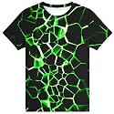 Hgvoetty Boys Girls Graphic T-Shirts Kid 3D Casual Tops Tees for 6-16 Years