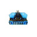 HHIP 3901-0002 Ultra Quality 58-Piece Steel Clamping Kit – 7/16" T-Slot, 3/8"-16 Studs Heat-Treated IC45E Alloy Steel HRC30-40 – Includes Step Blocks, Clamps, T-Nuts, Flange &amp; Coupling Nuts, Wall Rack