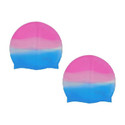 HHS SPORTS Silicone swimming cap multicolor pack