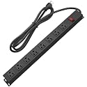 HHSOET Heavy Duty Long 8 Outlets, 14AWG Extension Cord, Black, 4FT, 4