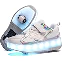 HHSTS Kids Shoes - New Upgraded with Wheels LED Light Color Shoes Shiny Roller Skates Skate Shoes Simple Kids Gifts Boys Girls The Best Gift for Party Birthday Christmas Day
