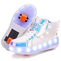 HHSTS Kids Shoes - New Upgraded with Wheels LED Light Color Shoes Shiny Roller Skates Skate Shoes Simple Kids Gifts Boys Girls The Best Gift for Party Birthday Christmas Day