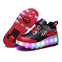 HHSTS Kids Shoes - New Upgraded with Wheels LED Light Color Shoes Shiny Roller Skates Skate Shoes Simple Kids Gifts Boys Girls The Best Gift for Party Birthday Christmas Day