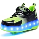 HHSTS Kids Shoes - New Upgraded with Wheels LED Light Color Shoes Shiny Roller Skates Skate Shoes Simple Kids Gifts Boys Girls The Best Gift for Party Birthday Christmas Day