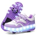 HHSTS Kids Shoes - New Upgraded with Wheels LED Light Color Shoes Shiny Roller Skates Skate Shoes Simple Kids Gifts Boys Girls The Best Gift for Party Birthday Christmas Day
