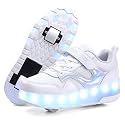 HHSTS Kids Shoes - New Upgraded with Wheels LED Light Color Shoes Shiny Roller Skates Skate Shoes Simple Kids Gifts Boys Girls The Best Gift for Party Birthday Christmas Day