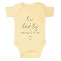 Hi Daddy Bodysuit for Baby Hello Daddy Pregnancy Announcement for Husband I Love Daddys Baby Romper