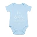 Hi Daddy Bodysuit for Baby Hello Daddy Pregnancy Announcement for Husband I Love Daddys Baby Romper