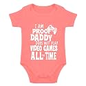 Hi Daddy Bodysuit for Baby Hello Daddy Pregnancy Announcement for Husband I Love Daddys Baby Romper