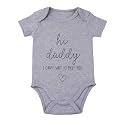 Hi Daddy Bodysuit for Baby Hello Daddy Pregnancy Announcement for Husband I Love Daddys Baby Romper