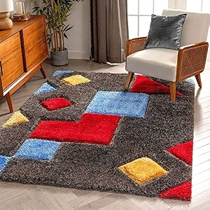 HI-Homes Modern Soft 3D Shaggy Fur Carpets