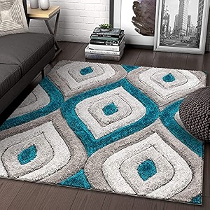 HI-Homes Modern Soft 3D Shaggy Fur Carpets